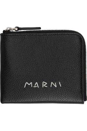 Marni Black Zip-Around Wallet
