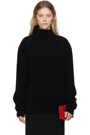 Rick Owens Black Porterville Fisherman Tabard Turtleneck
