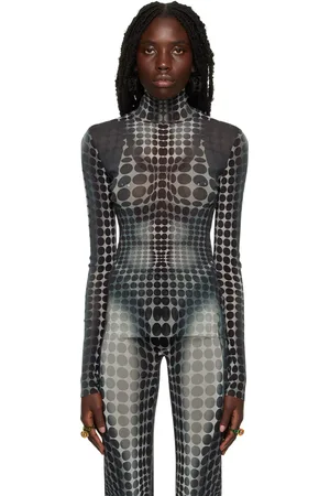 Jean Paul Gaultier SSENSE Exclusive Gray Dots Turtleneck