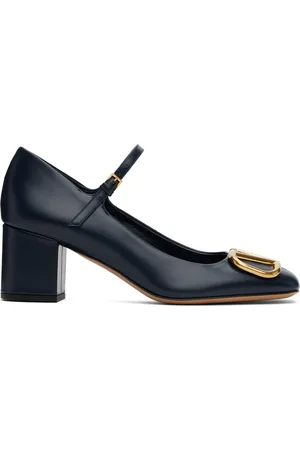 VALENTINO GARAVANI Navy VLogo Mary Jane Heels