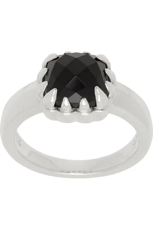 Stolen Girlfriends Club Silver Baby Claw Onyx Ring