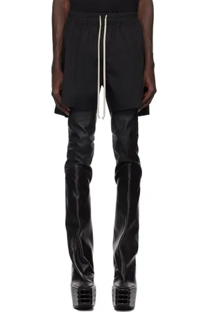 Rick Owens Black Porterville Long Boxers Shorts