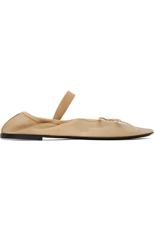 Proenza Schouler Beige Glove Mary Jane Ballerina Flats
