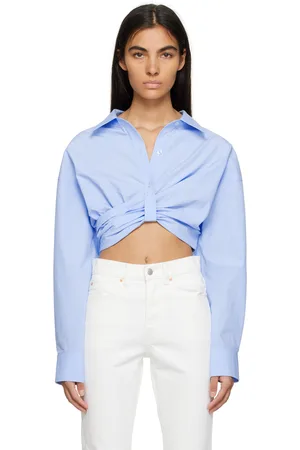 Alexander Wang Blue Cropped Shirt