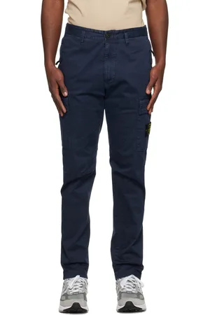 Stone Island Navy Tapered Cargo Pants