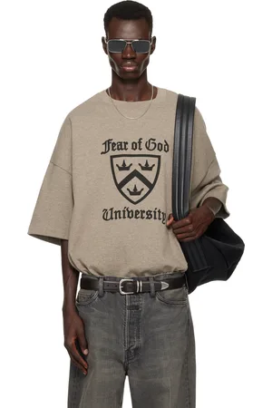 FEAR OF GOD Gray Heavy Crewneck T-shirt