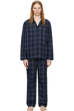 HUGO BOSS Navy Check Pyjama Set