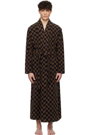 BAINA Black & Brown Sulis Bathrobe
