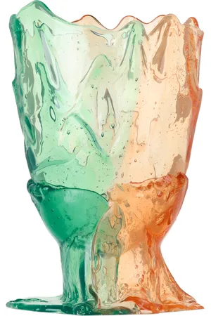 Corsi SSENSE Exclusive Green & Orange Twins C Vase