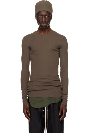 Rick Owens Gray Porterville Rib Sweater