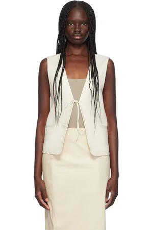 St Agni Off-White Rouleau Vest