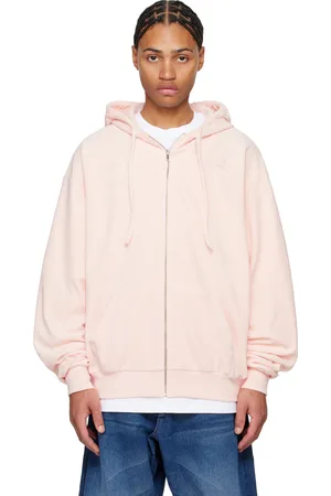 Abra Pink Oversize Zipped Hoodie