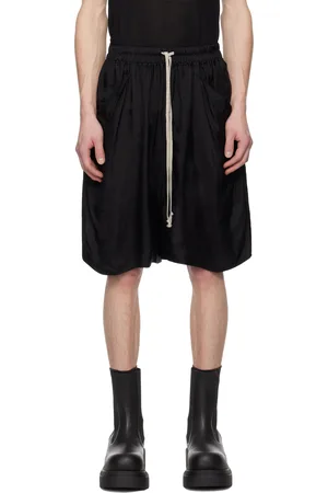 Rick Owens Black Hollywood Lido Boxers Shorts