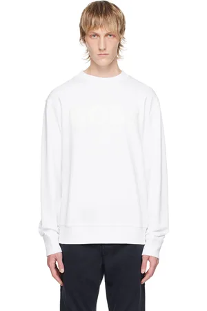 HUGO BOSS White Bonded Sweatshirt