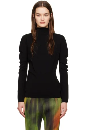 PLEATS PLEASE ISSEY MIYAKE Black A-Poc Turtleneck