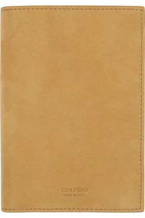 Tom Ford Tan Nubuck T Line Passport Holder