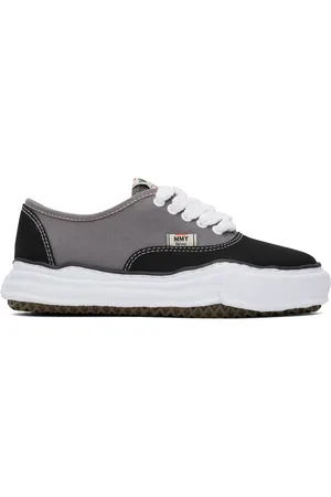 Maison Mihara Yasuhiro Black & Gray Baker OG Sole Canvas Low-Top Sneakers