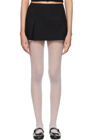 Shushu/Tong Black Low-Rise Miniskirt