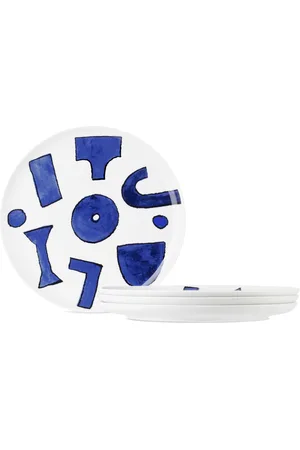 Alessi White Itsumo Dinner Plates, 4 pcs