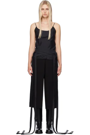 ANN DEMEULEMEESTER Black Skya Fluid Tank Top