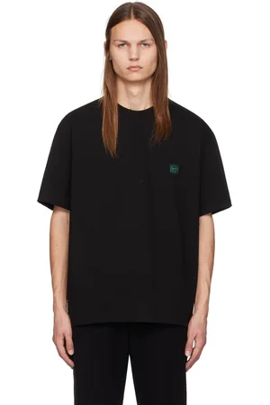 Solid Black Cubic Typography T-Shirt