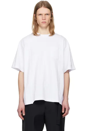 SACAI White Cotton Jersey T-shirt