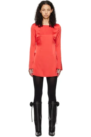 DANIELLE GUIZIO Red Lleo Mini Dress