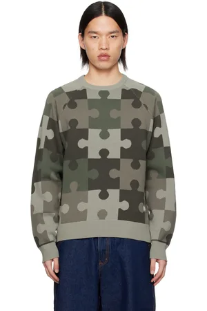 DIME Khaki Camo Puzzle Sweater