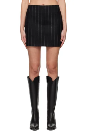 ANINE BING Black Tierra Miniskirt