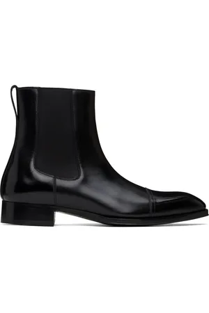 Tom Ford Leather Elkan Chelsea Boots
