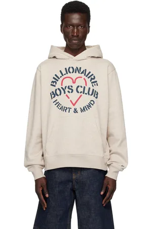 Billionaire Boys Club Beige Heart & Mind Stencil Hoodie