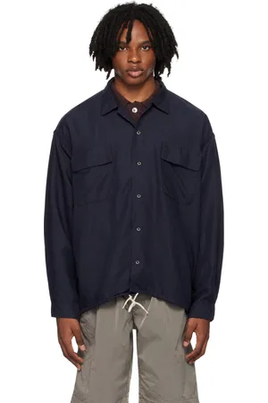 NANAMÍCA Navy Open Collar Shirt