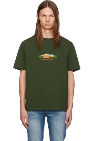 Maison Kitsuné Green Outdoor Profile Fox Comfort T-shirt