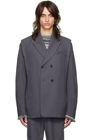 Kiko Kostadinov Gray Ohne K-Dart Blazer