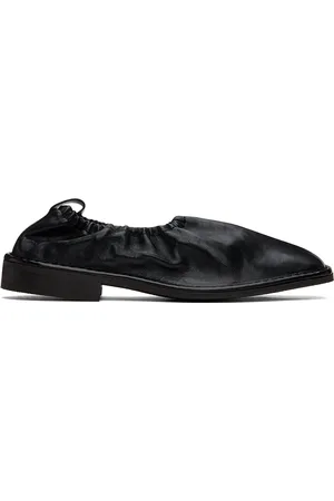 LEMAIRE Black Rubber Sole Loafers