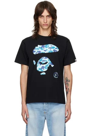 BAPE Black ABC Camo Ape Face T-Shirt