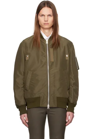 SACAI Khaki Nylon Bomber Jacket