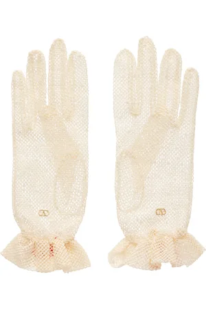 VALENTINO GARAVANI Off-White VLogo Signature Gloves