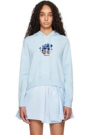 Shushu/Tong Blue Knitwear Hoodie