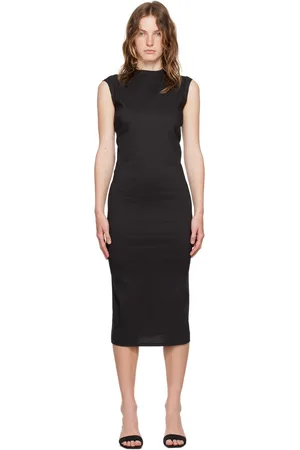 Issey Miyake Black Membrane Midi Dress