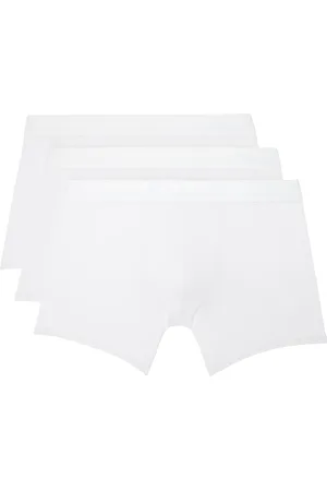 SKIMS Three-Pack White Stretch 5 Boxer Briefs