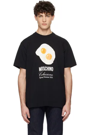 Moschino Black Eggs Print T-shirt