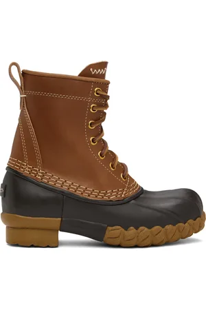 VISVIM Brown Decoy Duck Mid-Folk Boots