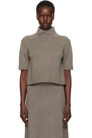 Lisa Yang Taupe Fride Turtleneck
