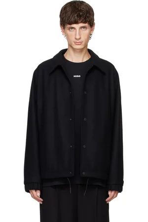 HUGO BOSS Black Wool Coach Jacket