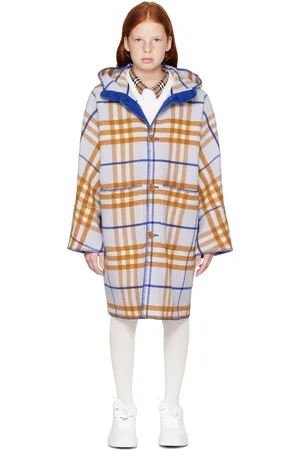 Burberry Kids Blue Check Coat