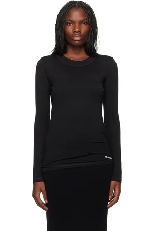 Jil Sander Black Virgin Wool Blend T-shirt