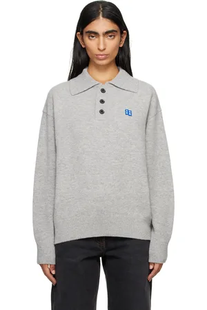 Ader Error Gray TRS Tag Knit 02 Polo
