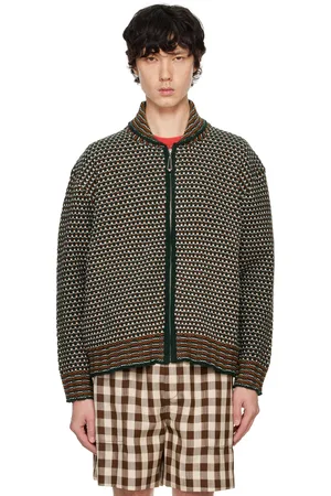 BODE Green & Orange Schenectady Sweater