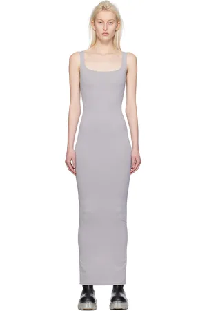 Entire Studios Gray Square Neck Maxi Dress